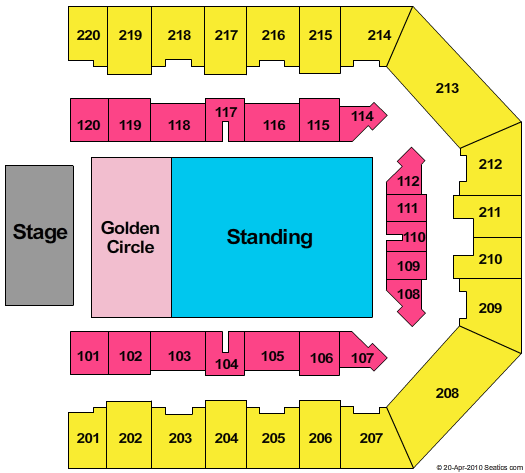 Utilita Arena Sheffield Lady Gaga Seating Chart